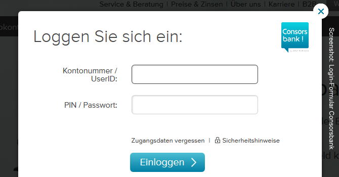 Consorsbank Login