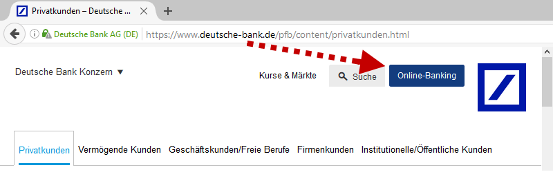 Meine Deutsche Bank Online Banking Brokerage