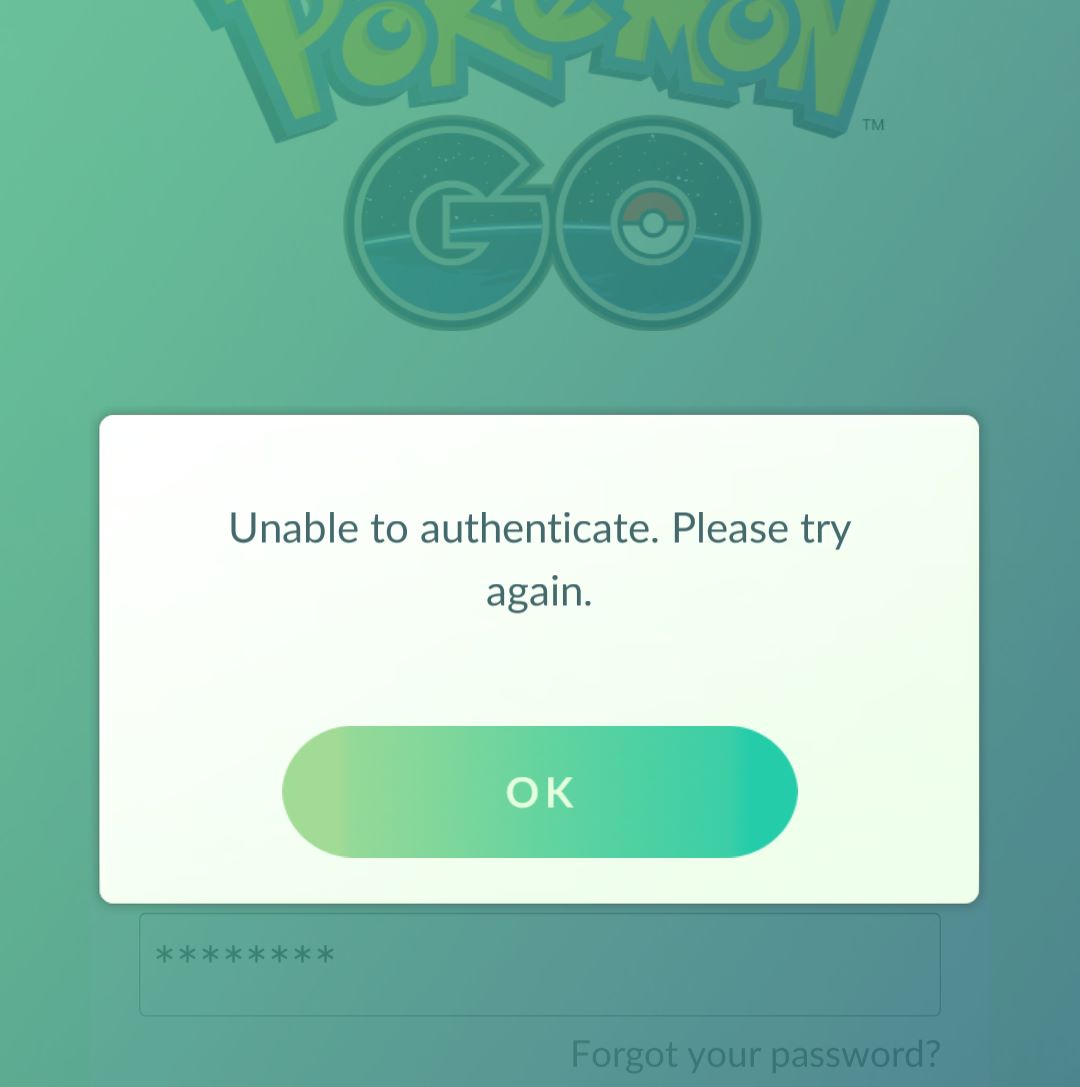 Pokemon Go - Anmeldung nicht möglich