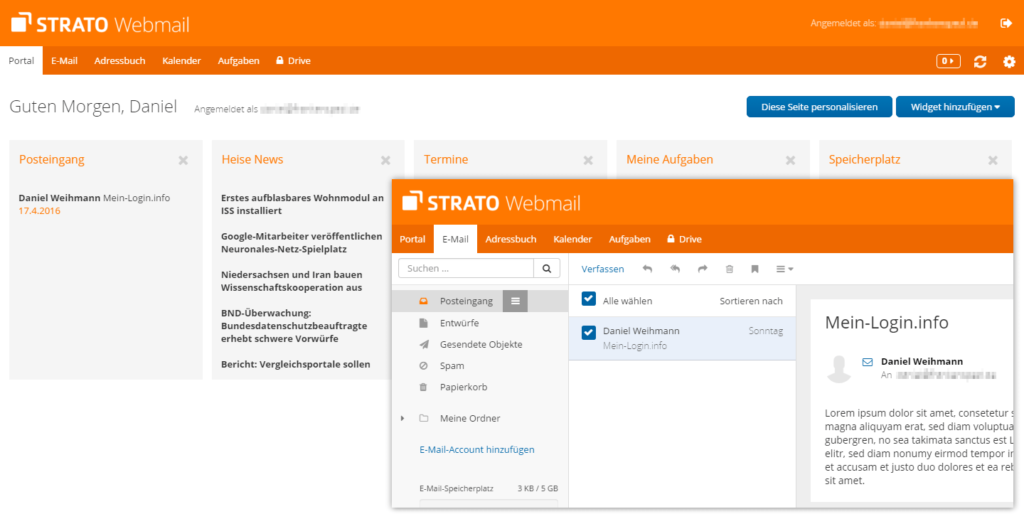 Strato Webmail Login › MeinLogin.info